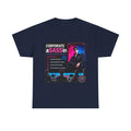 Corporate Assassin Graphic Tee – Retro Cyberpunk Office Humor Shirt