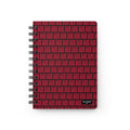 XS//SASS™ Crimson QR Matrix Spiral Journal with Interactive QR Profile - Dissident Index Division