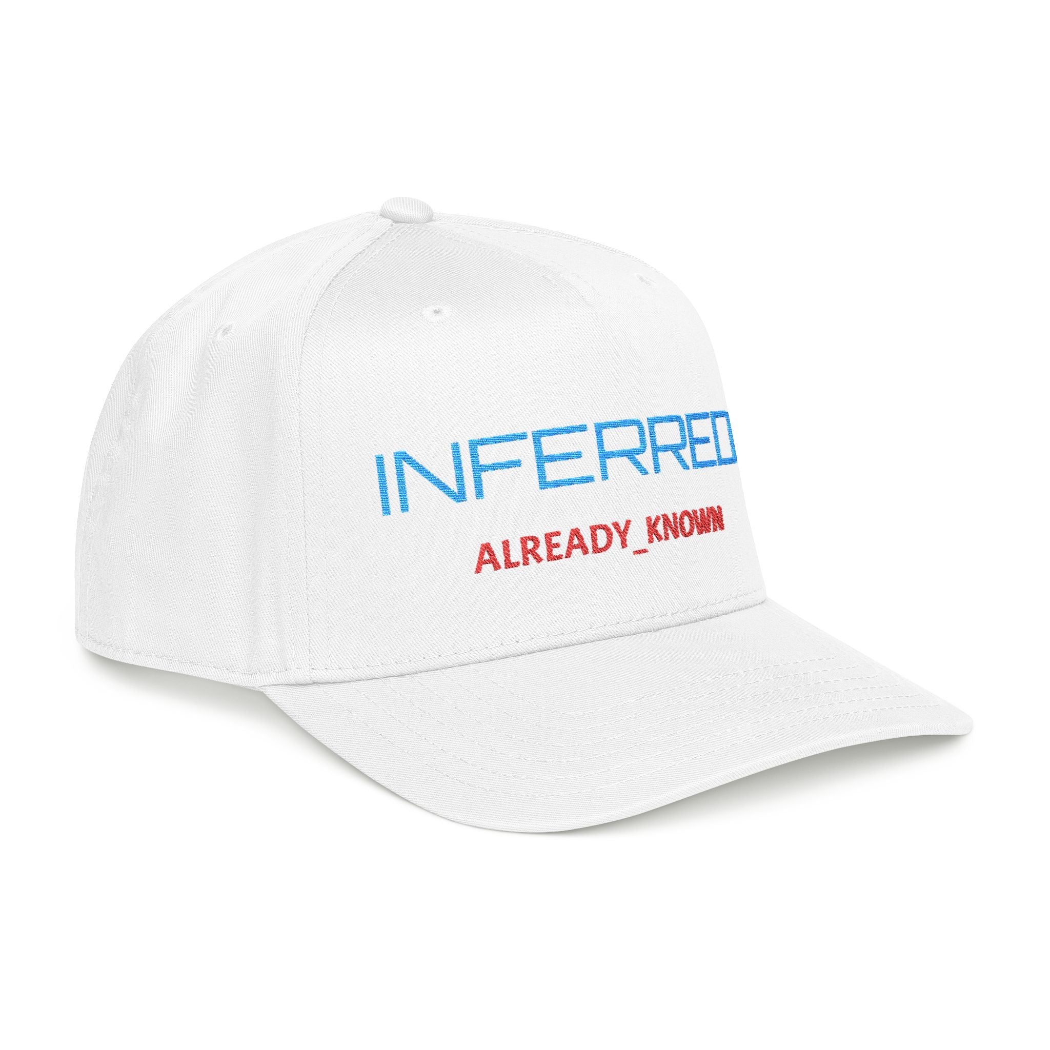 XS//SASS "INFERRED // ALREADY_KNOWN" Embroidered Snapback | Behavioral Intelligence Division