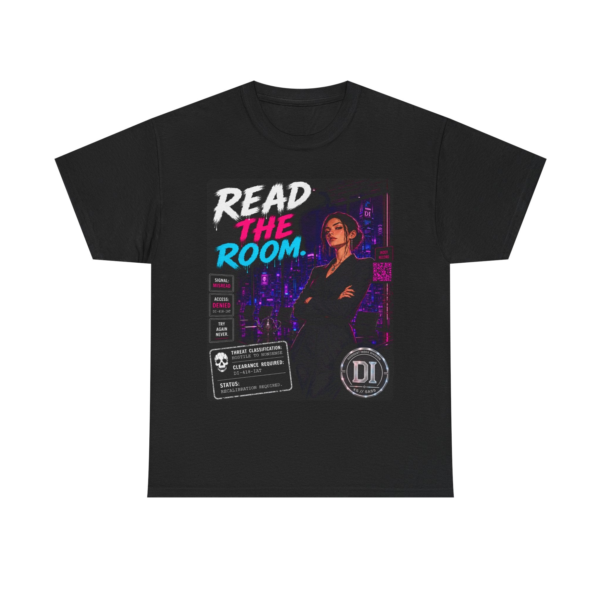 Read The Room T-Shirt – Retro Neon Detective Graphic Tee