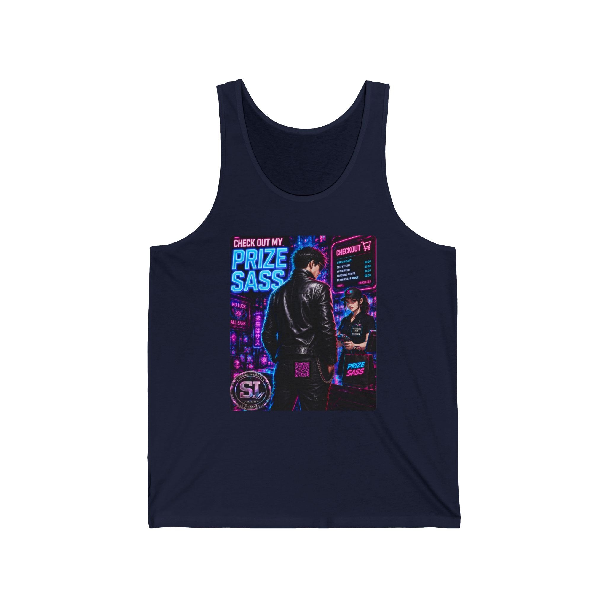 Check Out My Prize Sass Tank Top — Cyberpunk Streetwear Tank