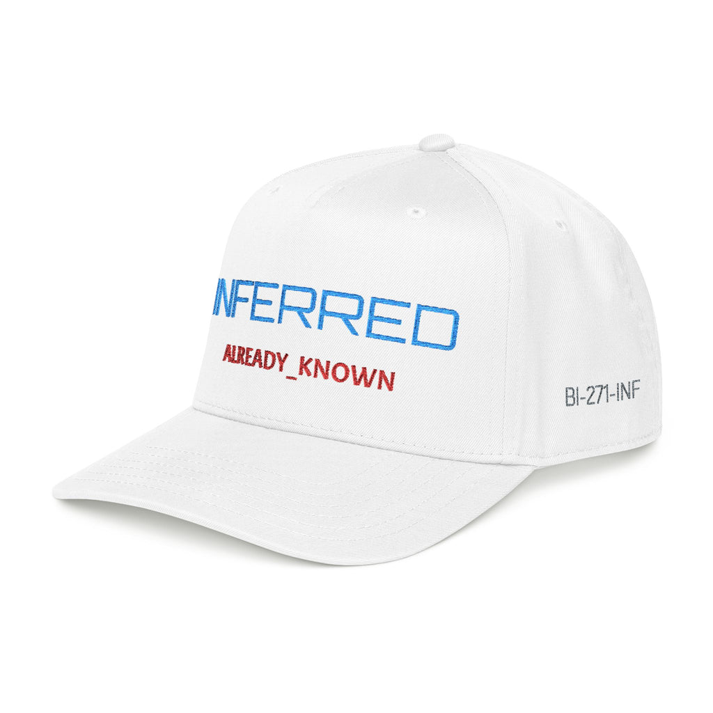 XS//SASS "INFERRED // ALREADY_KNOWN" Embroidered Snapback | Behavioral Intelligence Division