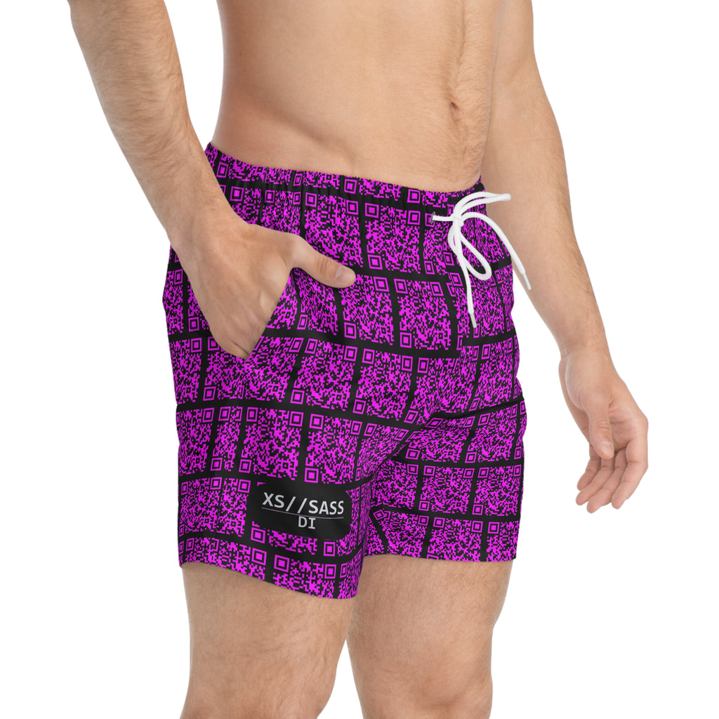 XS//SASS Dissident Index Division Men's Swim Trunks | Deliberate Presence Collection | Scan Your Subject Dossier