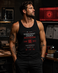 Dissident Index Division Tank Top — Cyberpunk Tech Graphic Muscle Tee
