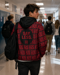 XS//SASS Dissident Index Division Windbreaker | "Say Less." | Scan to Reveal Your Digital Dossier
