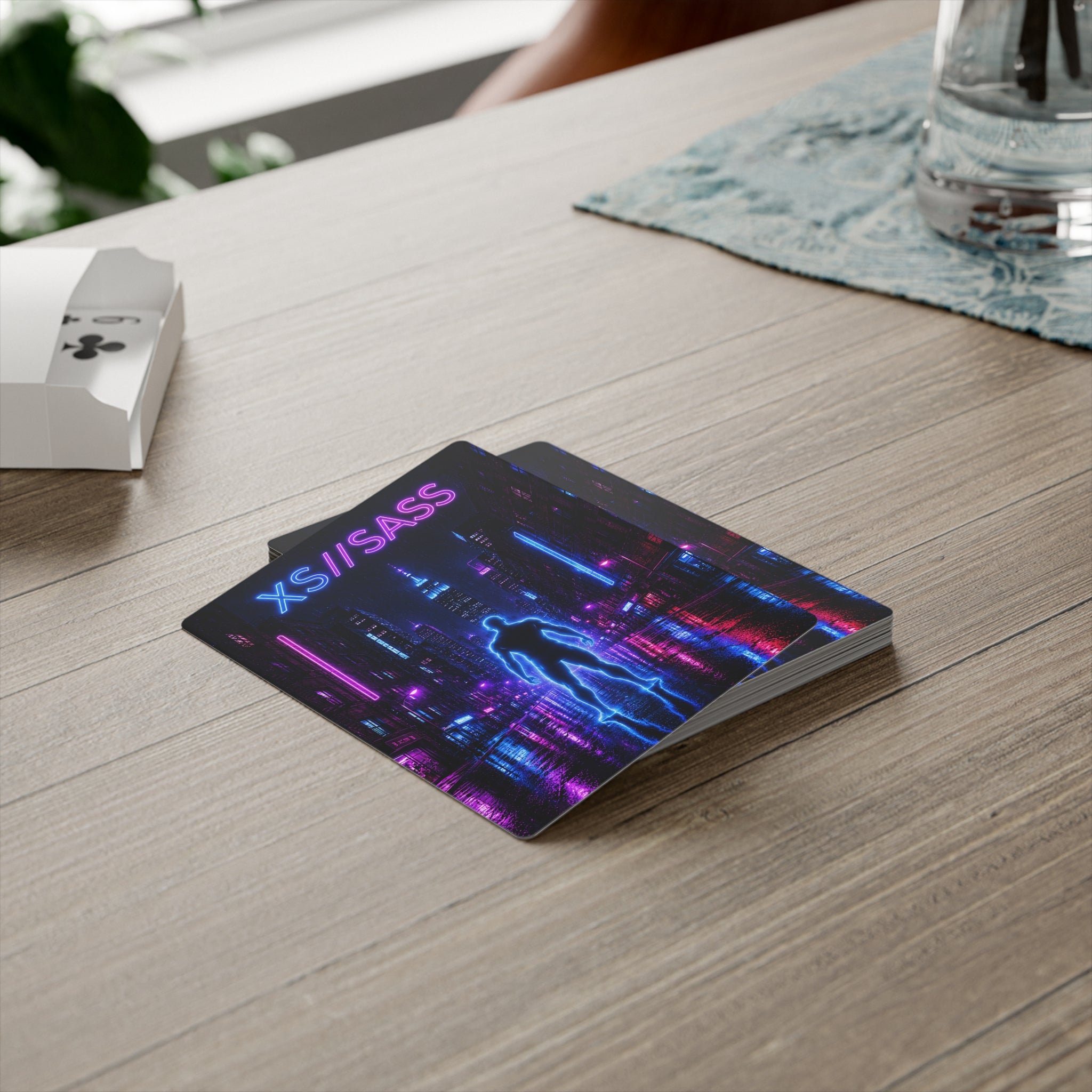 XS//SASS Social Insights Edition Premium Poker Cards | Cyberpunk Playing Card Deck | 54-Card Collector Set