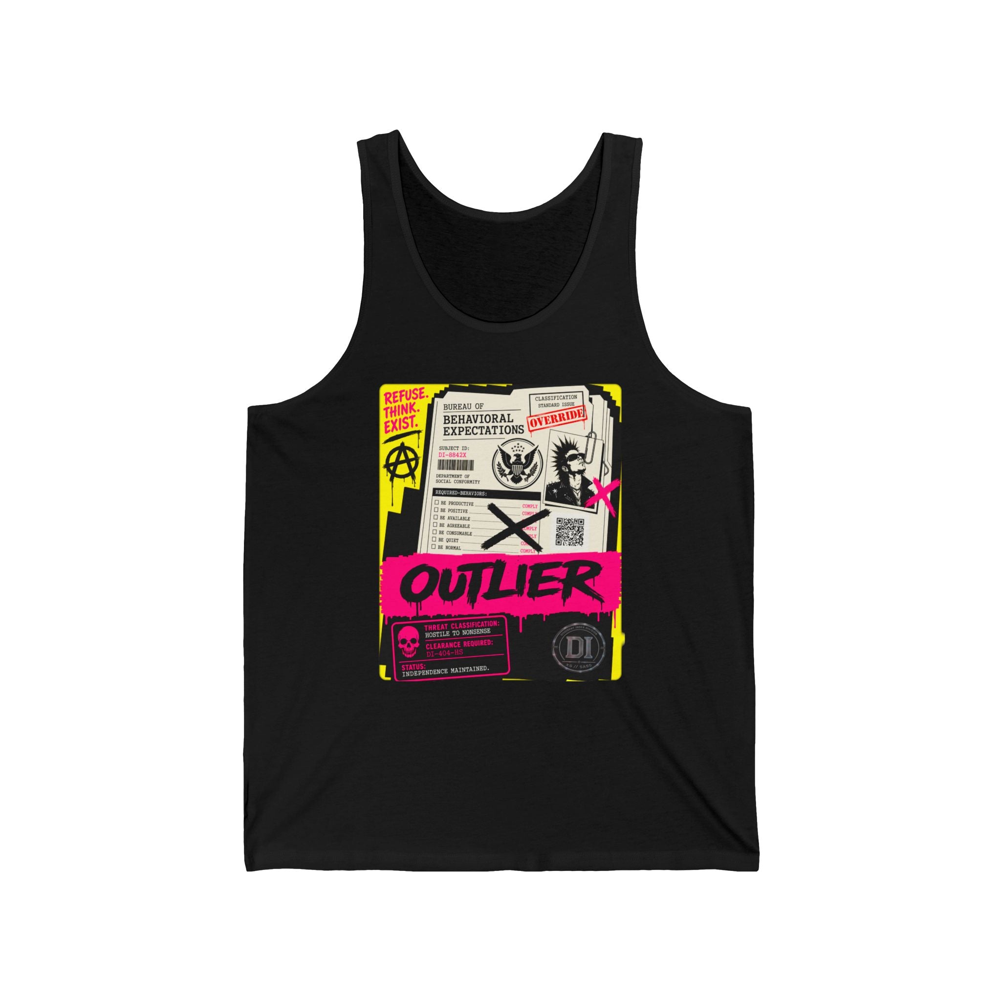 Outlier Tank Top — Cyberpunk Punk Anarchy Tank