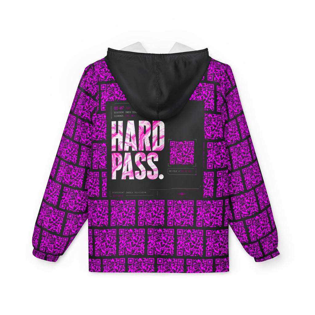 XS//SASS Dissident Index Division Windbreaker | "Hard Pass." Lightweight Hooded Jacket | Scan Your Subject Dossier