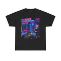 Exceeded Expectations Graphic Tee — Corporate Satire Cyberpunk Shirt