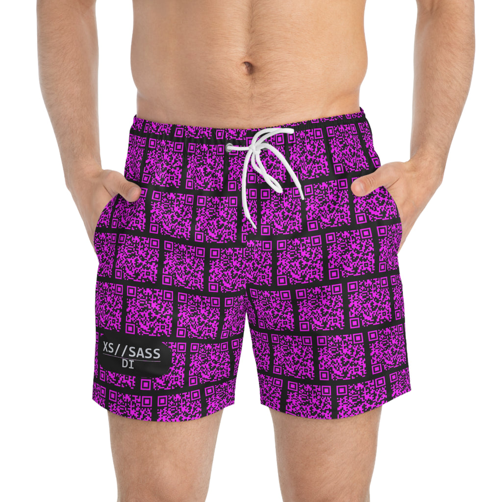 XS//SASS Dissident Index Division Men's Swim Trunks | Deliberate Presence Collection | Scan Your Subject Dossier