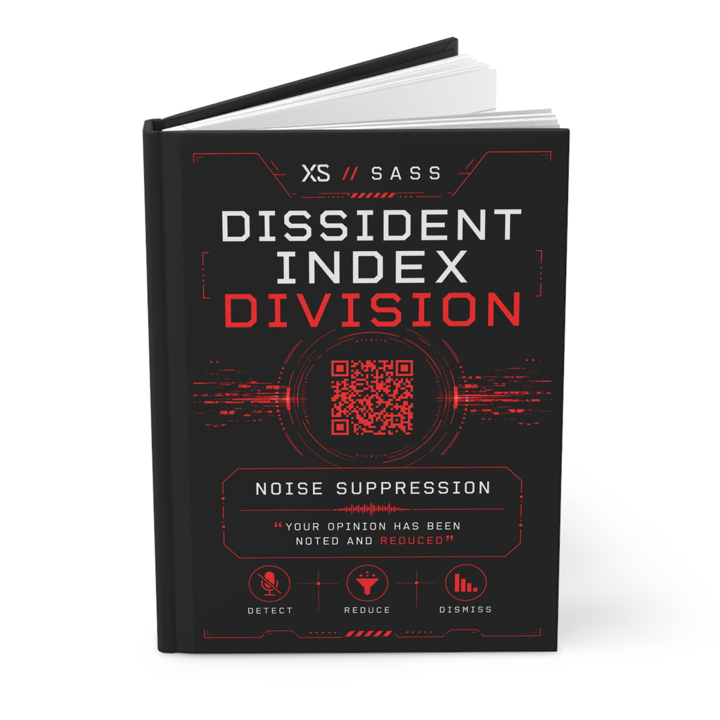 XS//SASS™ Dissident Index "Noise Suppression" Hardcover Journal with Interactive QR Profile
