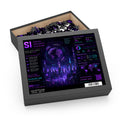 XS//SASS Social Insights Division Jigsaw Puzzle | Neon Intelligence Briefing | Scan Your Subject Profile