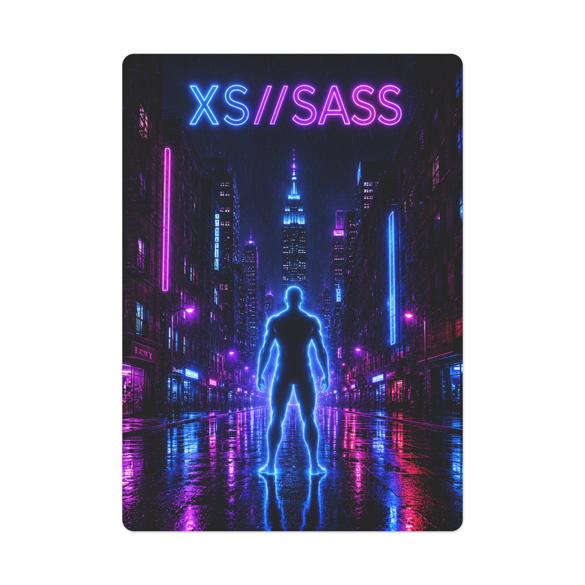 XS//SASS Social Insights Edition Premium Poker Cards | Cyberpunk Playing Card Deck | 54-Card Collector Set