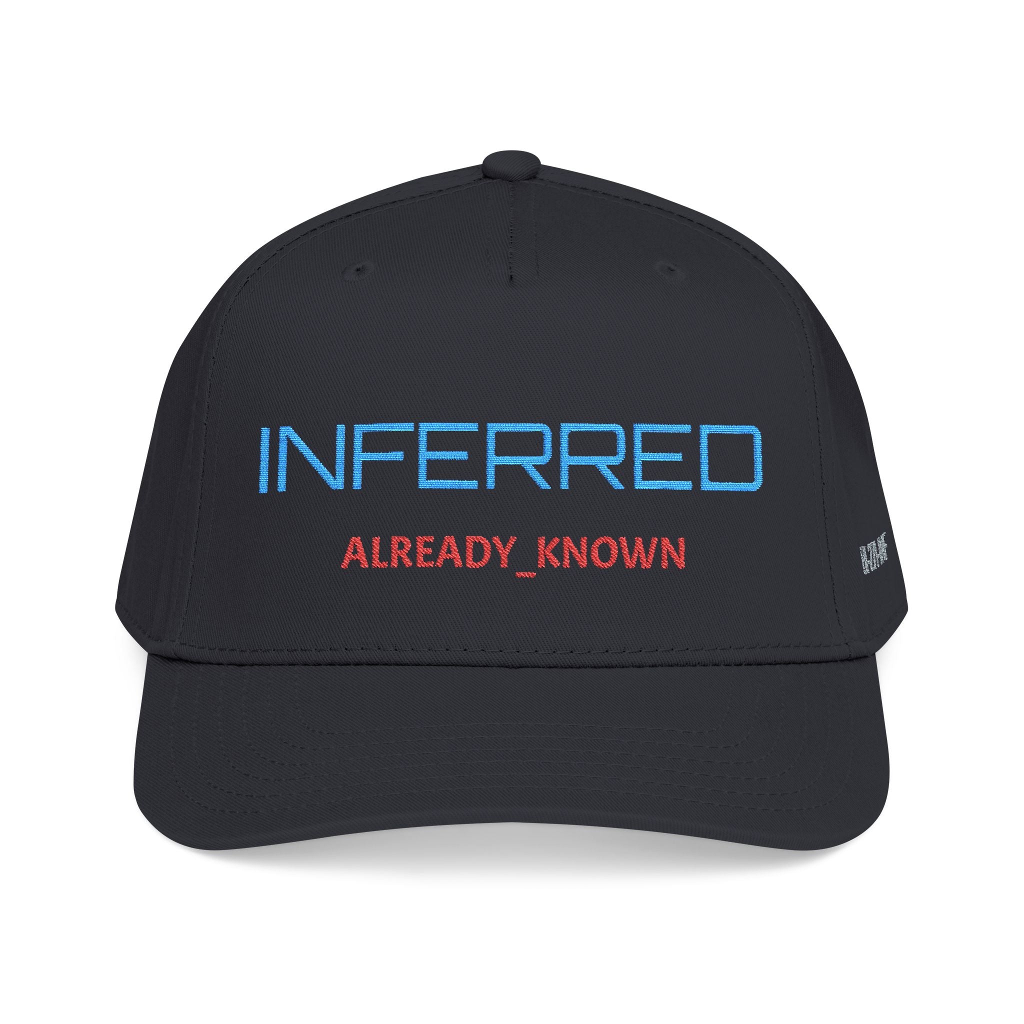 XS//SASS "INFERRED // ALREADY_KNOWN" Embroidered Snapback | Behavioral Intelligence Division