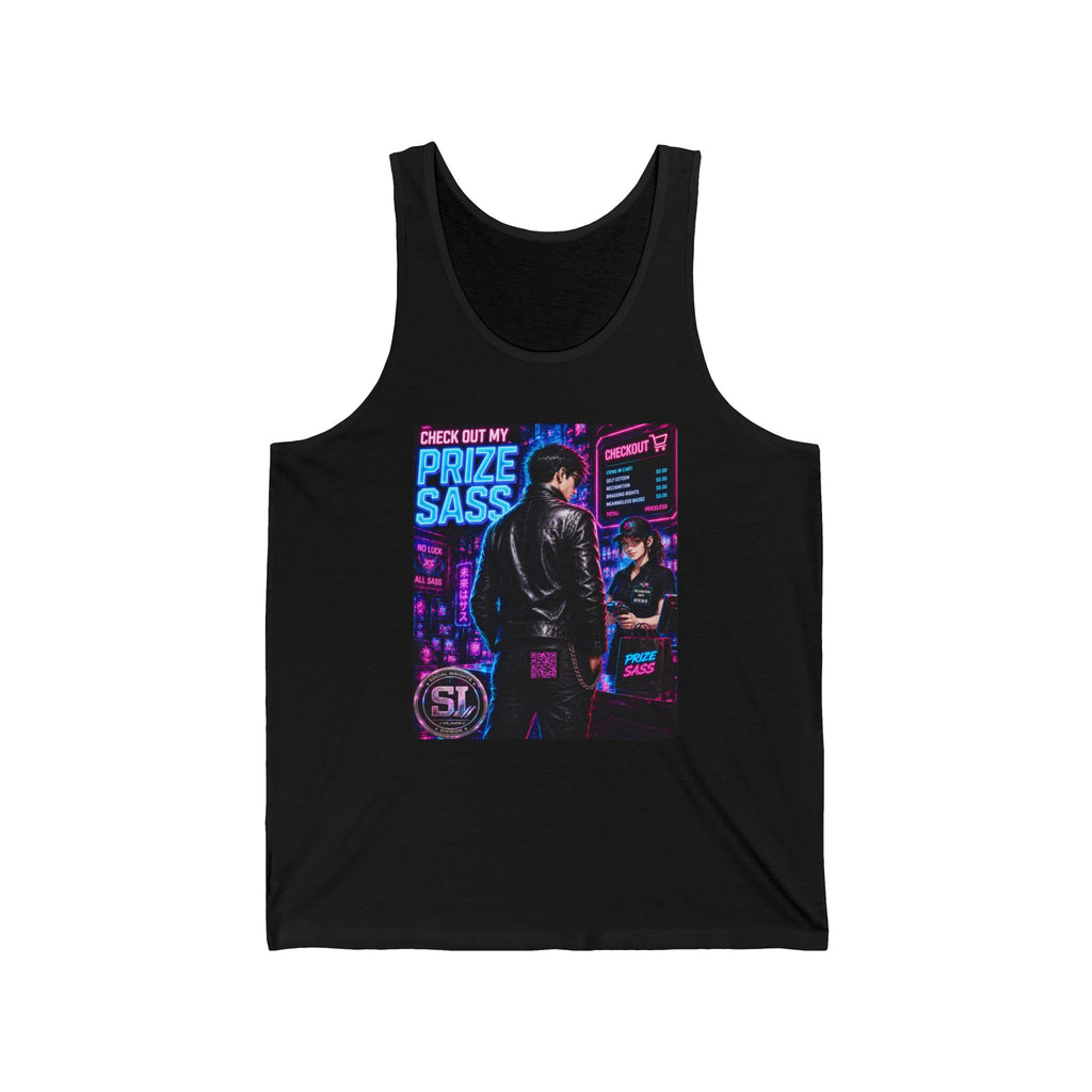 Check Out My Prize Sass Tank Top — Cyberpunk Streetwear Tank