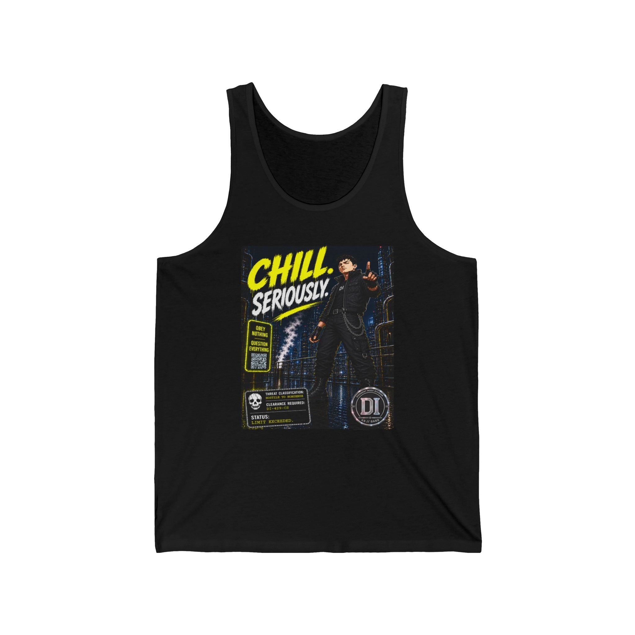 Chill Seriously Tank Top — Cyberpunk Streetwear Tank