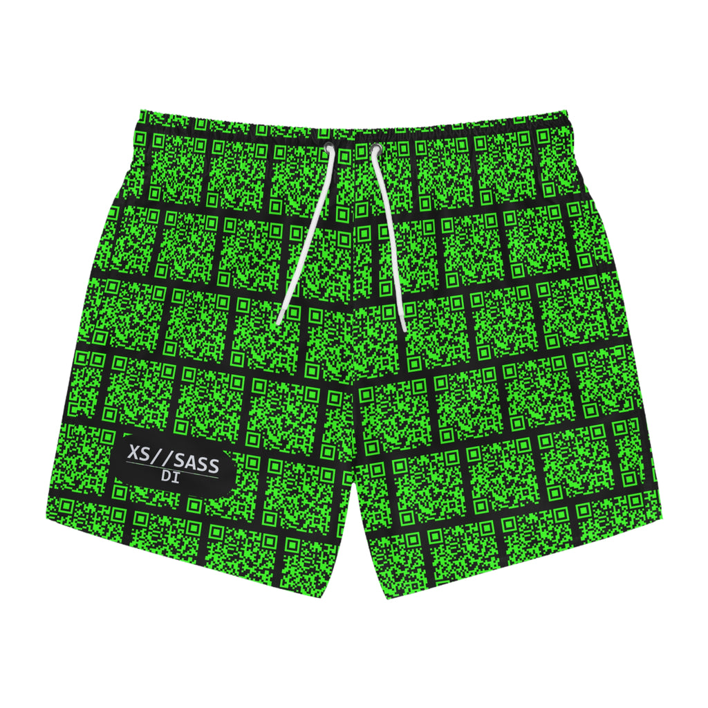 XS//SASS Dissident Index Division Men's Swim Trunks | Deliberate Presence Collection | Scan Your Subject Dossier